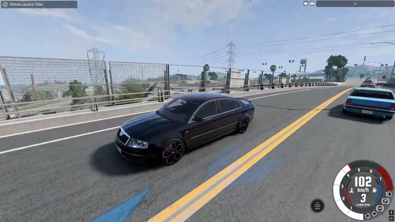 SKODA SUPERB with a Steering Wheel | BeamNG.drive