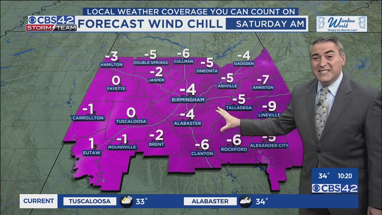 Staying Cold All Week, Weather Aware This Weekend For An Arctic Outbreak - CBS42 News @ 10pm