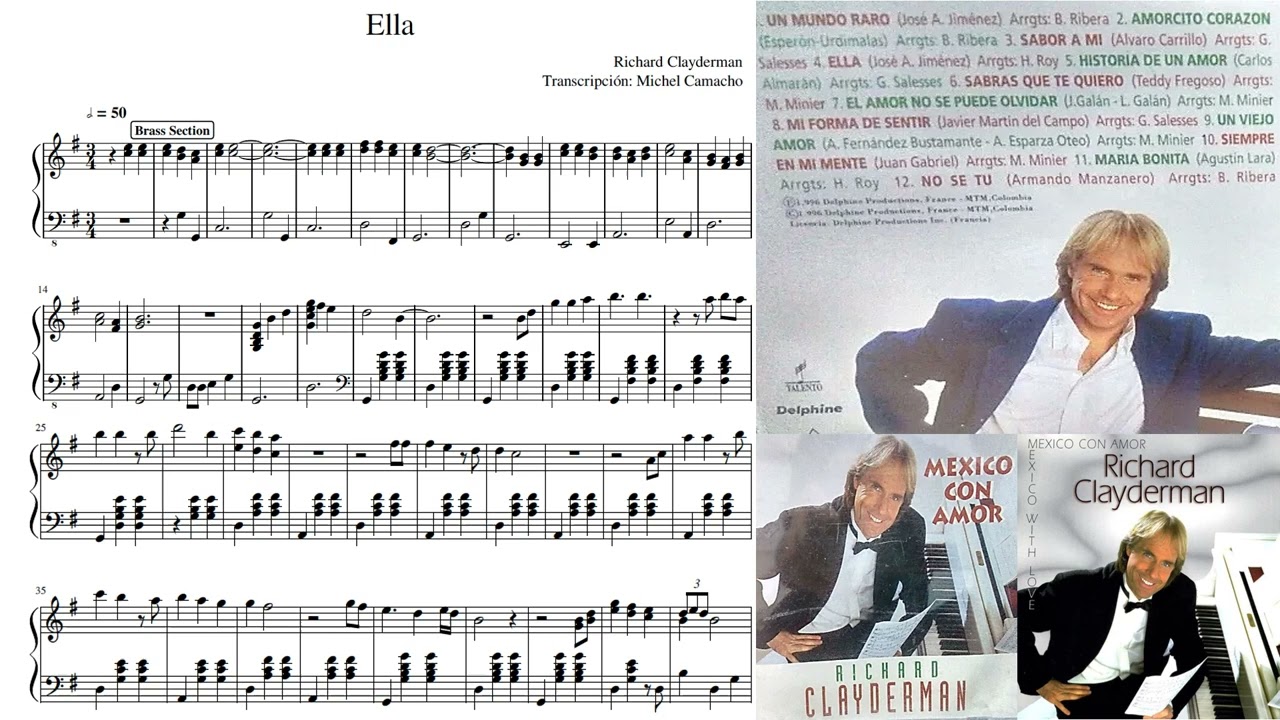 ELLA 'Mexico with Love' - Partitura de Richard Clayderman
