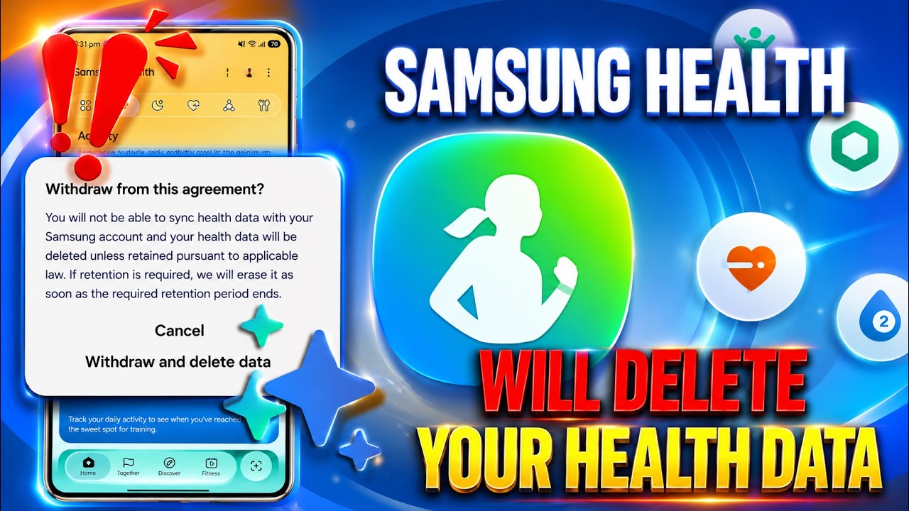 Samsung Health AI Opt-Out Explained! Your Health Data Is NOT Being Deleted