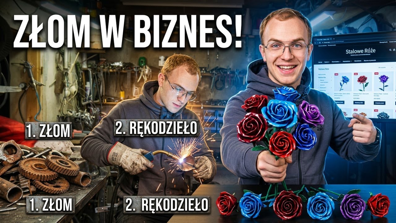 Założyłem WŁASNY SKLEP! Stalowe R&oacute;że, a zaczynałem od złomu... + KONKURS!