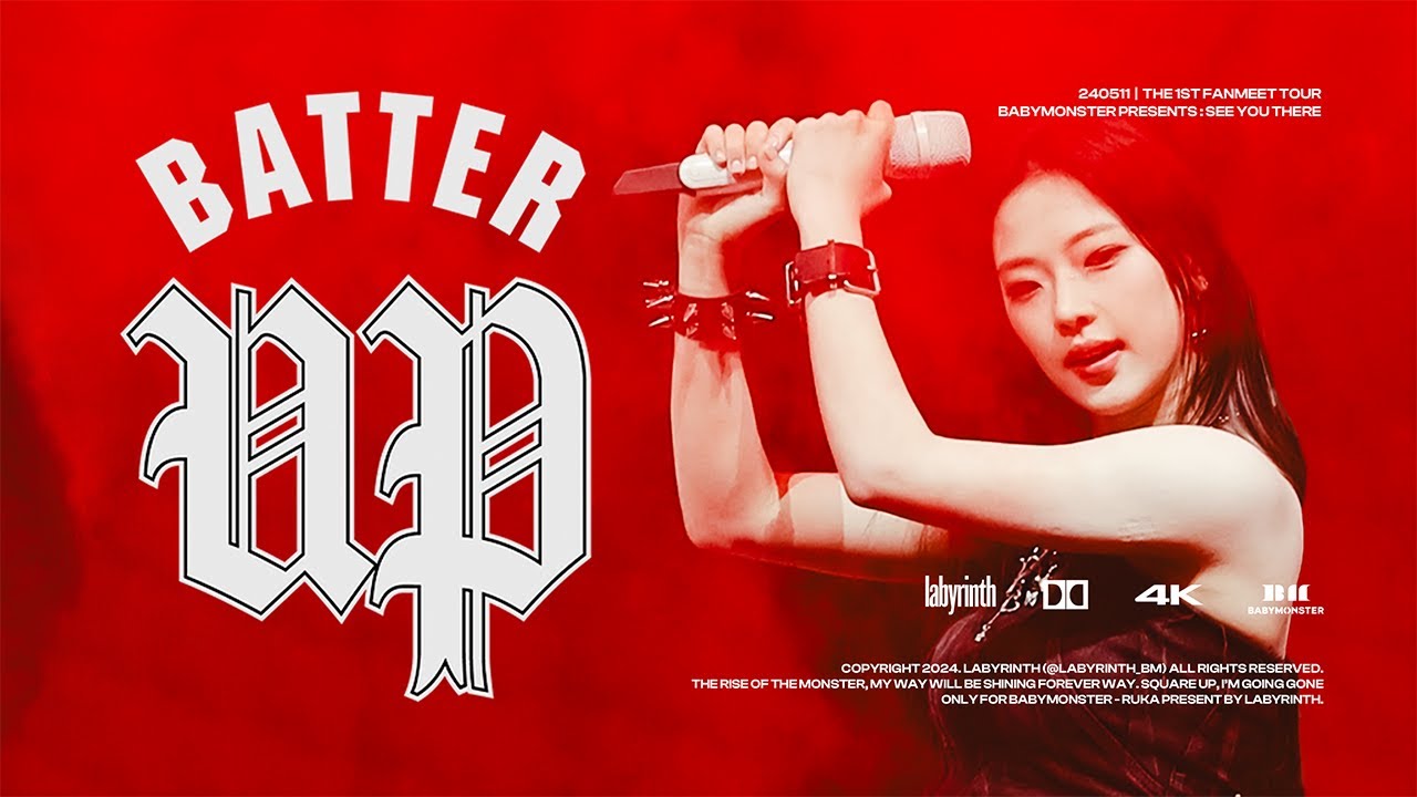 240511 SEE YOU THERE in TOKYO BATTER UP BABYMONSTER RUKA FOCUS 베이비몬스터 루카 직캠