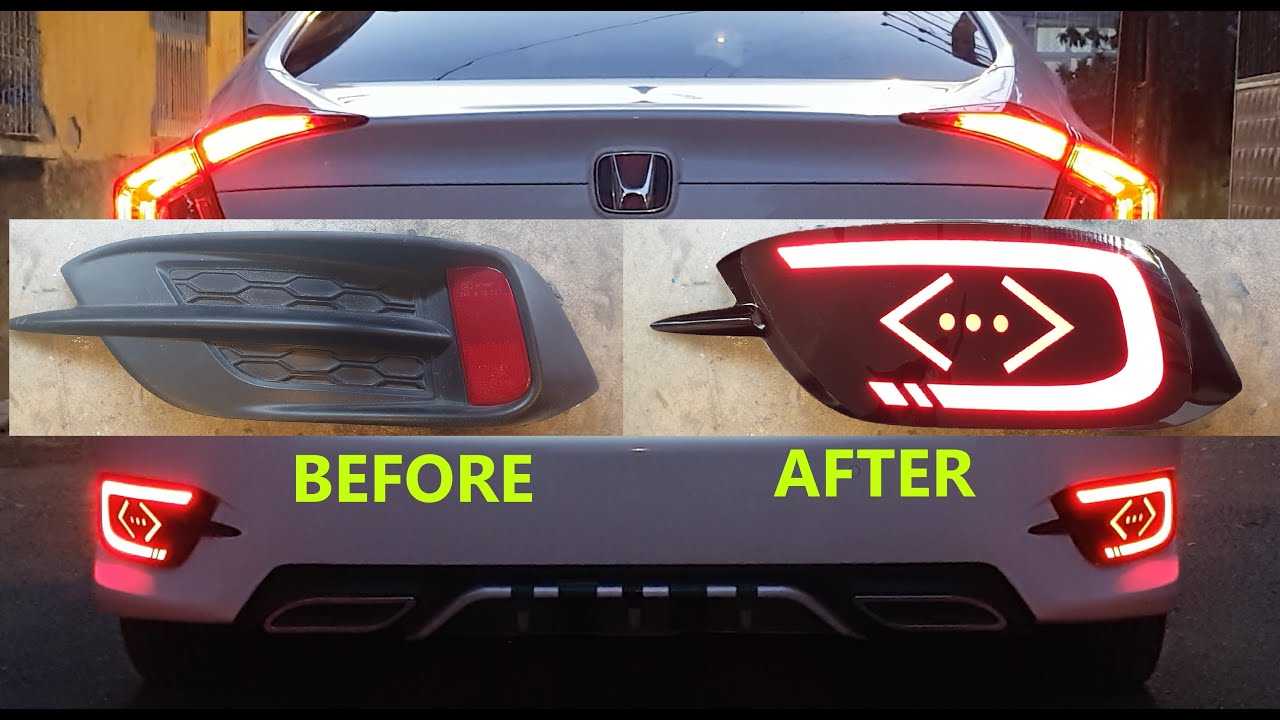Светодиодный дизайн задней крышки Honda Civic Fc5
