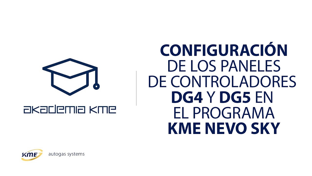 Configuración de los paneles de controladores DG4 y DG5 en el programa KME NEVO SKY