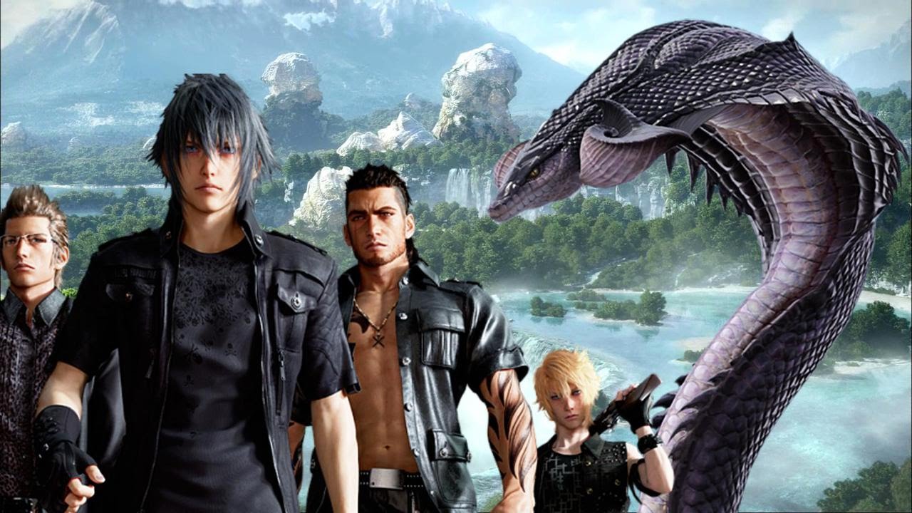 Final Fantasy XV: Fighting a Midgardsormr