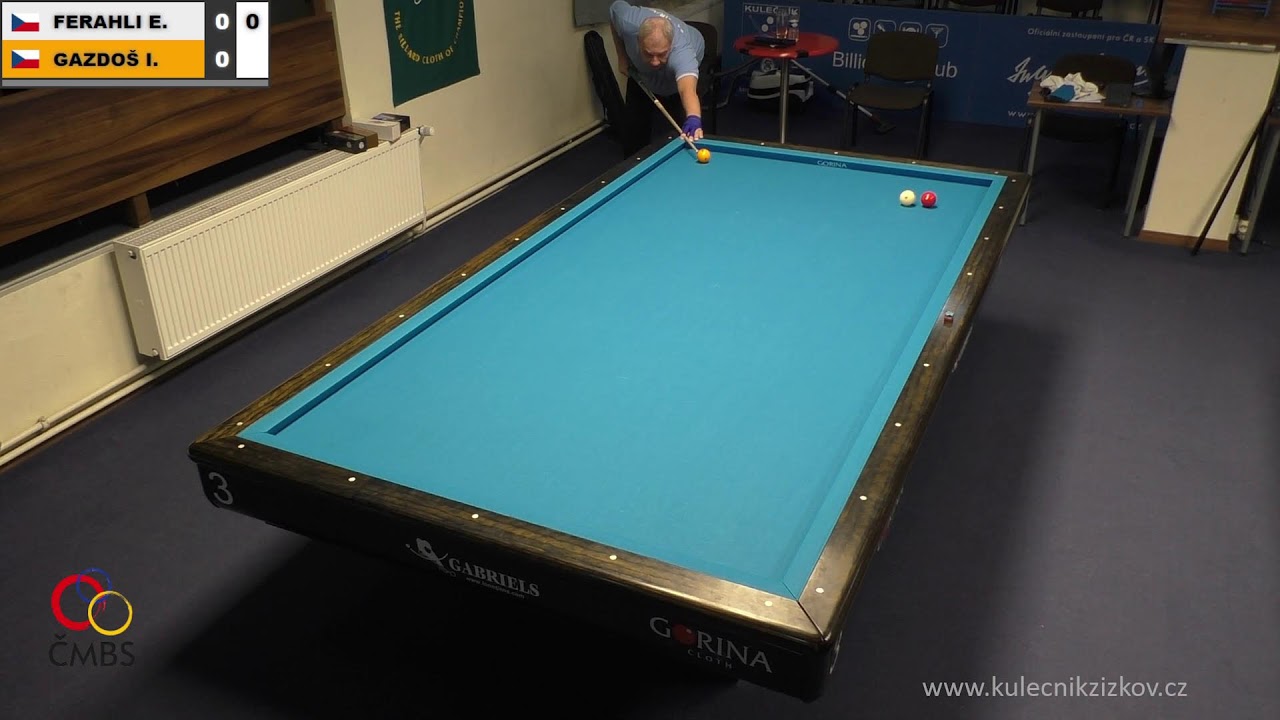 Czech league | 3-cushion | D1 | 12th round | Vladimír Hambálek v Stanislav Masár