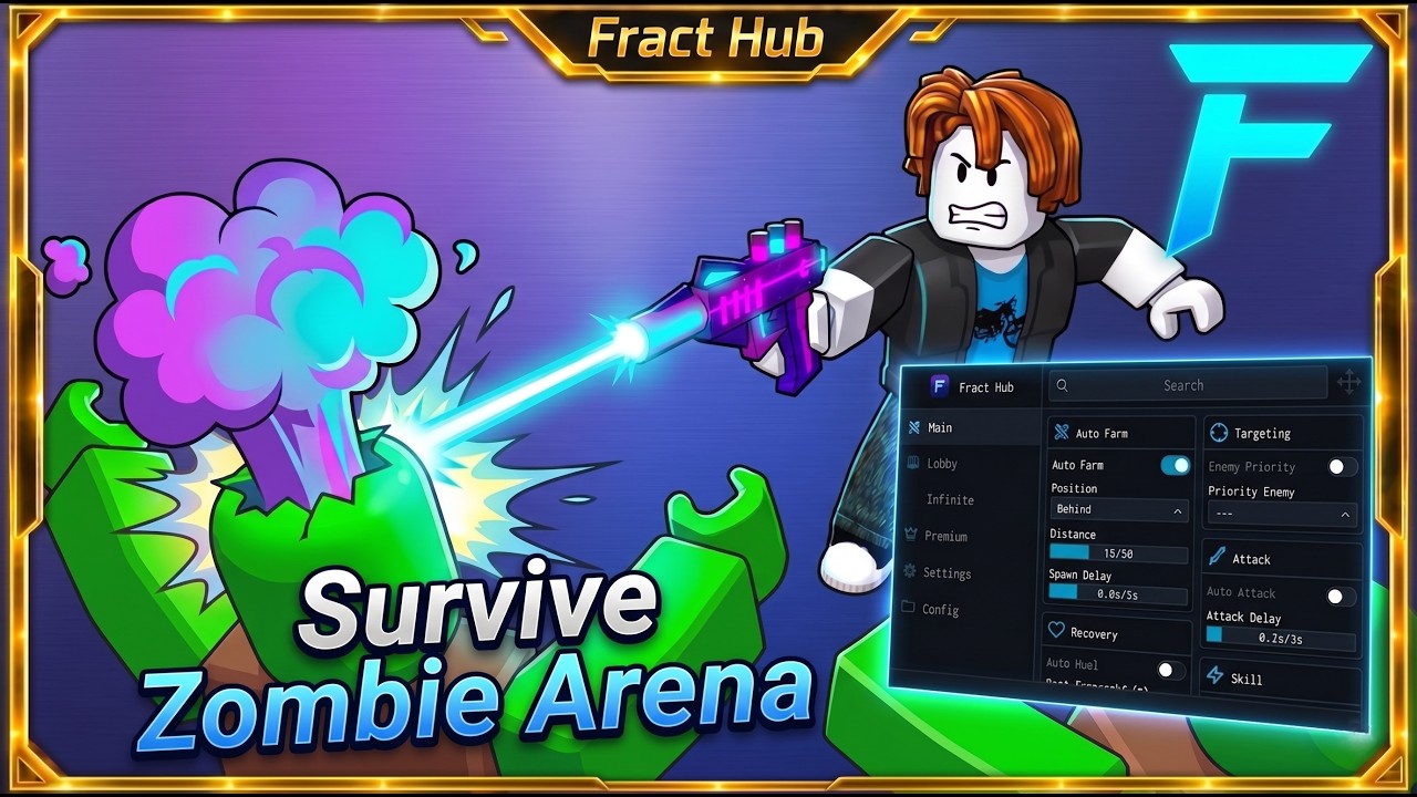 Survive Zombie Arena Script - Auto Farm, Kill Aura, Auto Skill | Best!