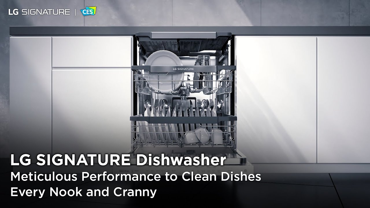[LG SIGNATURE Dishwasher] Minimalist Design, Meticulous Performance.