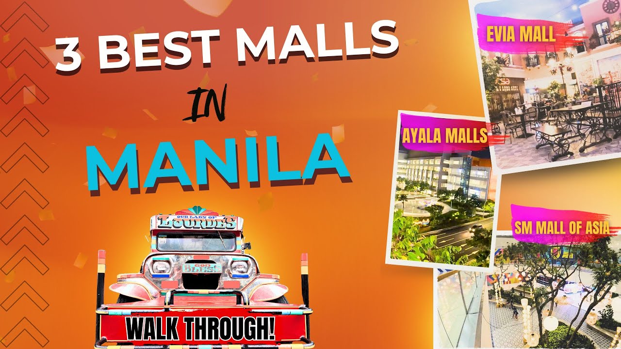 🛍️ 3 BEST MALLS IN MANILA - Walking Tour | Philippines 2025