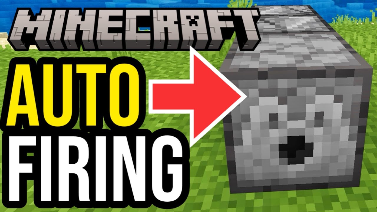 How To Make Auto Repeating Firing Dispenser In Minecraft Java & Bedrock