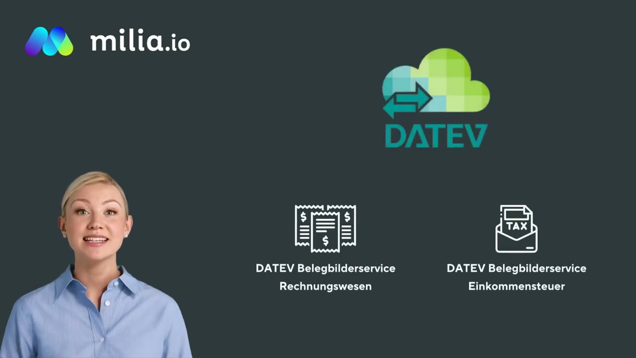 Belegmanagement in Verbindung mit DATEV Unternehmen Online & Meine Steuern | milia.io