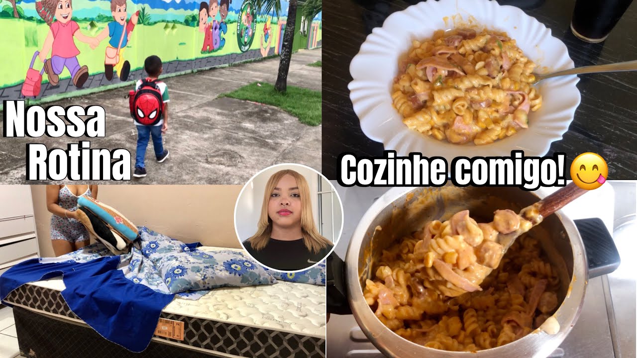 MINHA ROTINA SENDO MÃE SOLO ❤️ COZINHE COMIGO MACARRÃO DE PANELA DE PRESSÃO (mãe aos 13)
