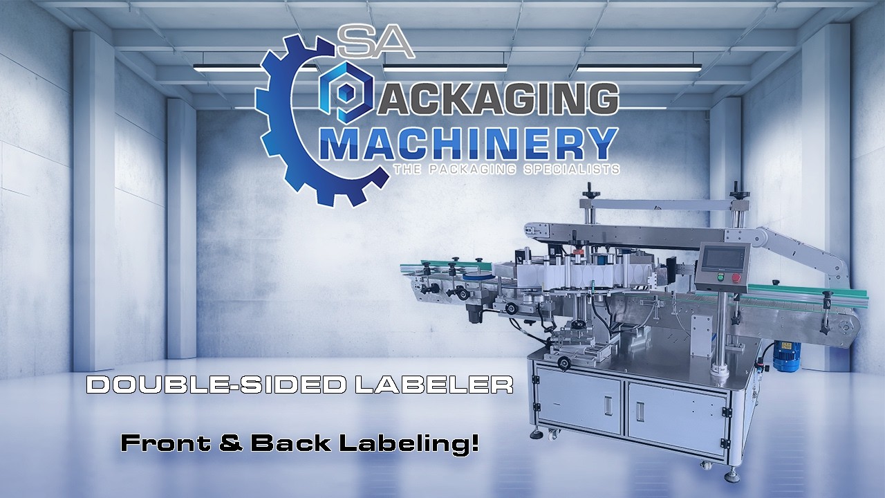 Automatic Double Sided Labeling Machine | Bottle Labeler | SA Packaging Machinery