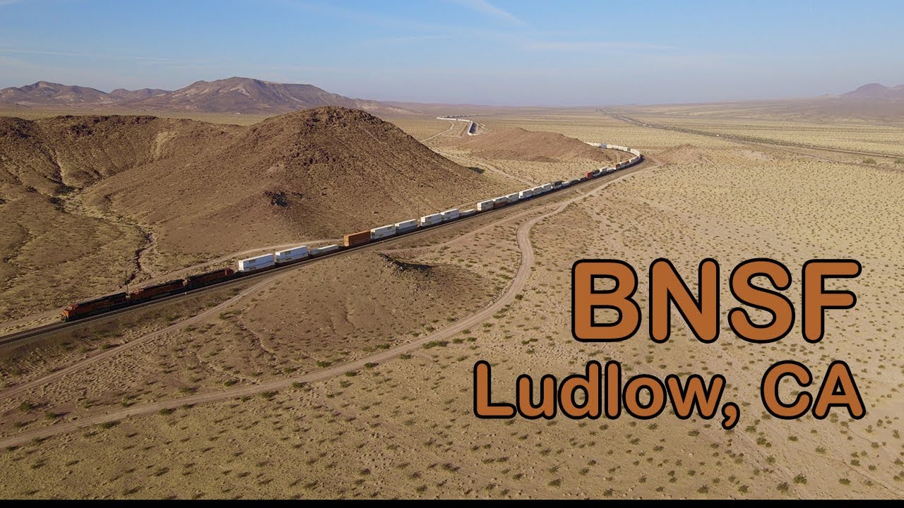 BNSF Train Watching at Ludlow, California with DJI Mavic Air 2 & GoPro Hero 8 Black
