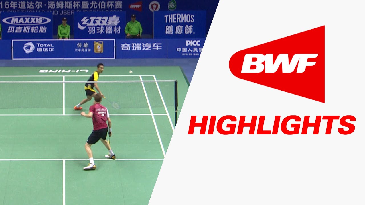 TOTAL BWF Thomas & Uber Cup Finals 2016 | Badminton SF-Thomas Cup-MAL vs DEN-Highlights