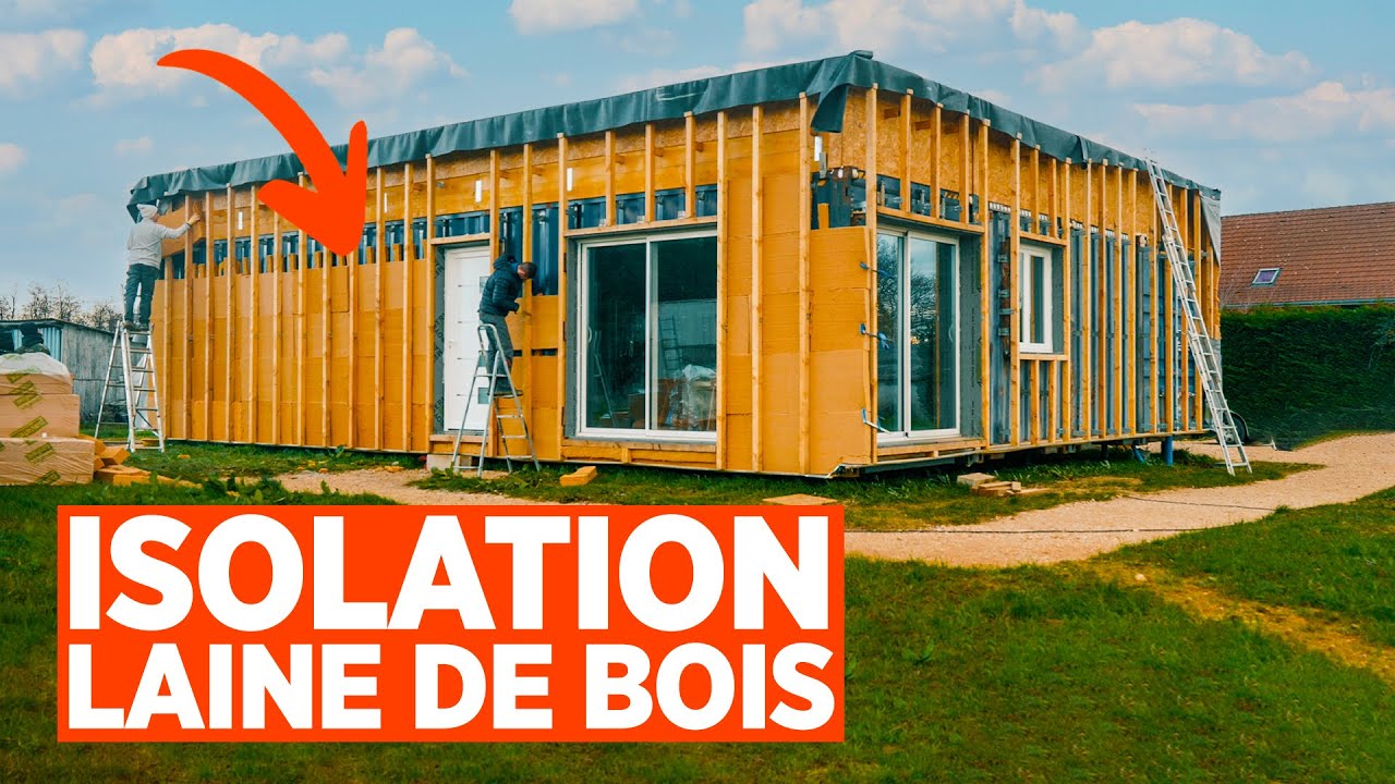 ISOLATION en LAINE de BOIS - Ma Maison Conteneur #13