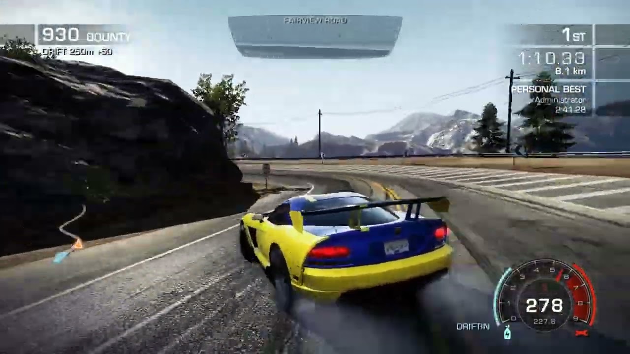 Need For Speed Hot Pursuit | Glorious Fourth | Dodge Viper SRT10 ACR (no shortcut)