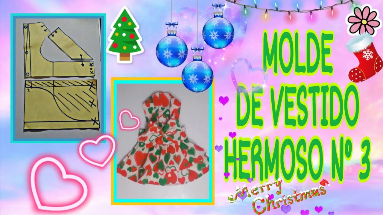 MOLDE DE VESTIDO. N° 3 PARA PERRITA Y GATITA