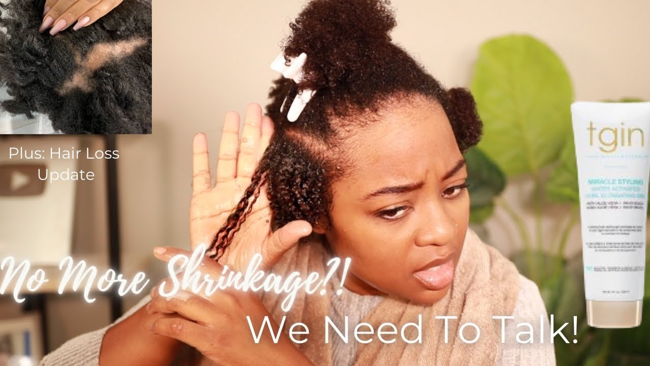 No Shrinkage??? Chile, I Tried TGIN's NEW Miracle Curl Elongating Gel! PLUS Hair Loss Update