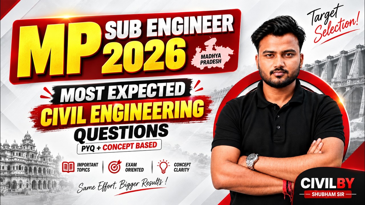 MP Sub Engineer 2026: PYQ + Concept Based Questions (Selection Series) Set-2