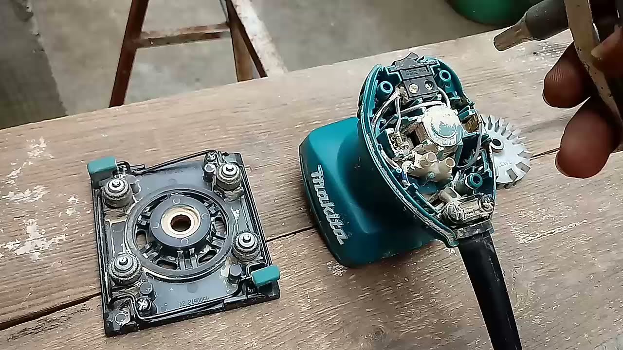 como abrir lixadeira orbital makita180w, treme treme, #wood #woodworking