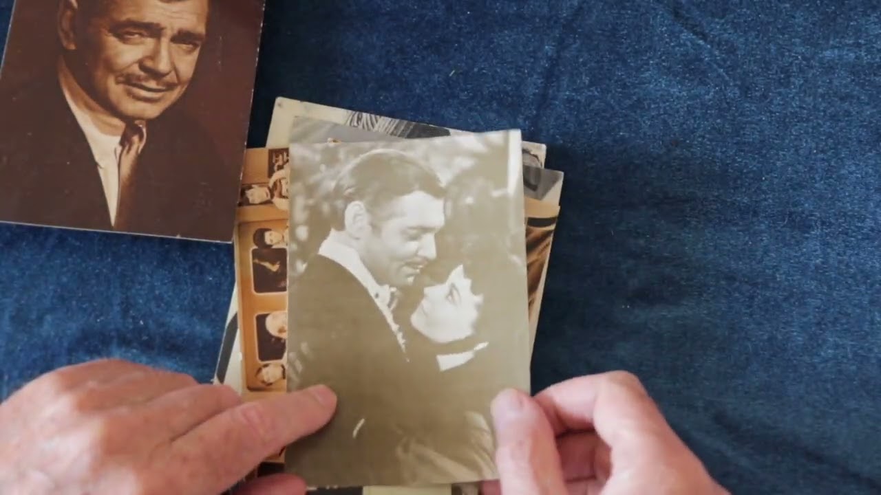 ASMR, looking at some old postcards and pictures.