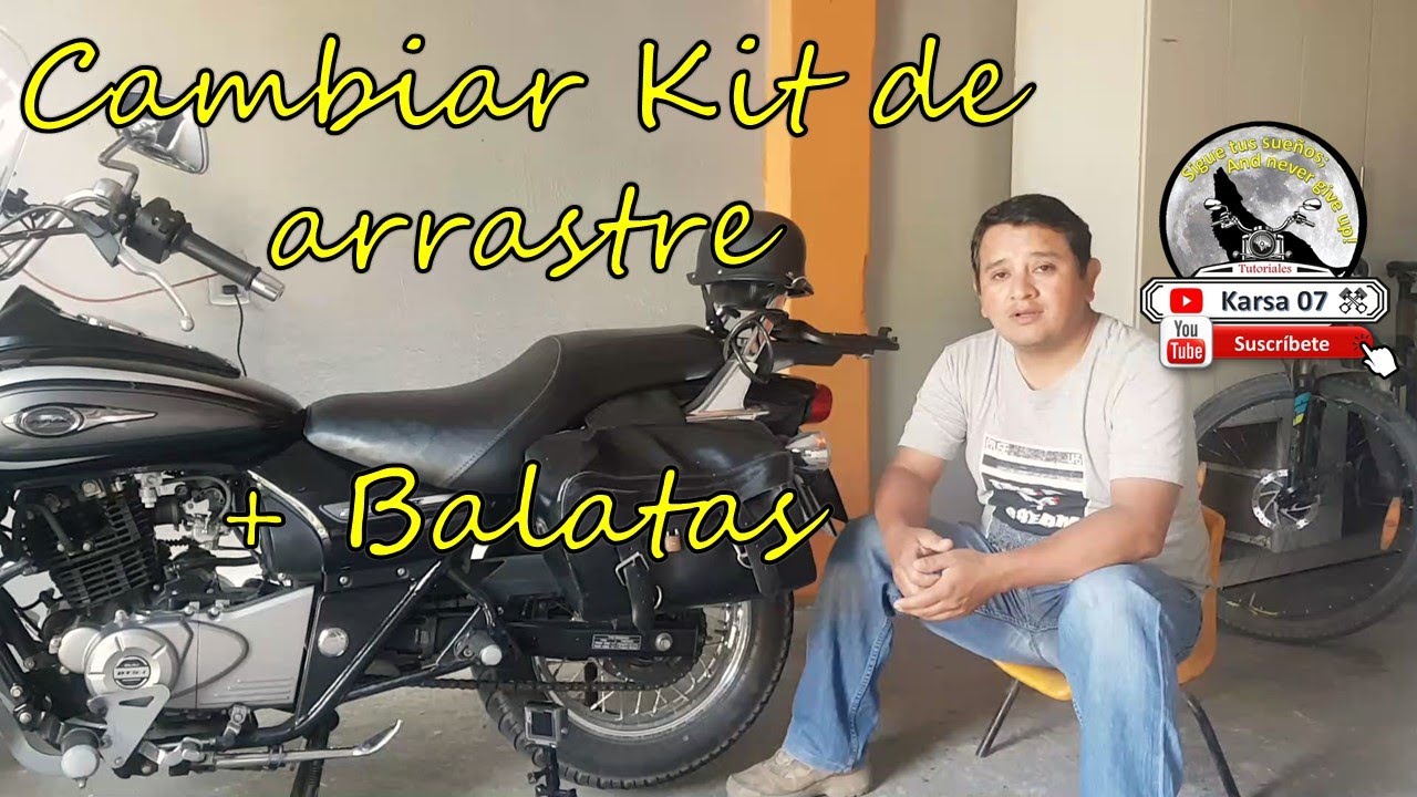 BAJAJ AVENGER 220; Cambiar Kit de arrastre y Balatas TUTORIAL