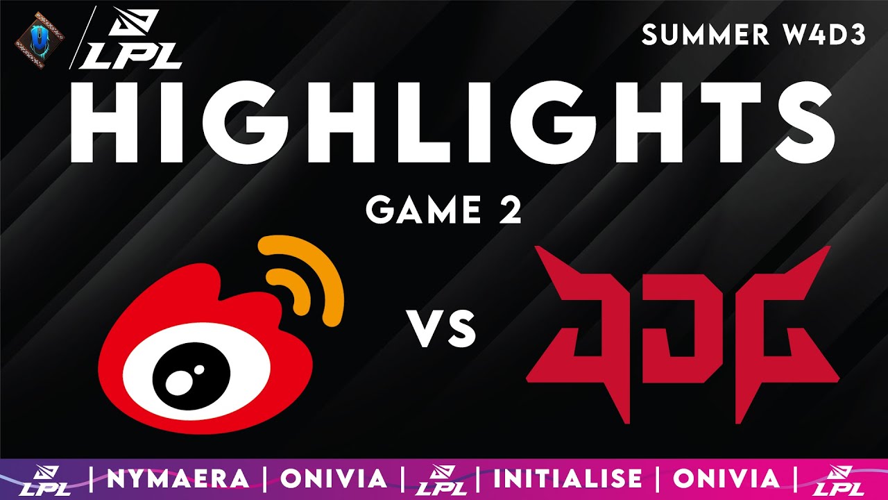 WBG vs JDG Highlights Game 2 LPL 2025 Weibo Gaming vs JD Gaming by Onivia