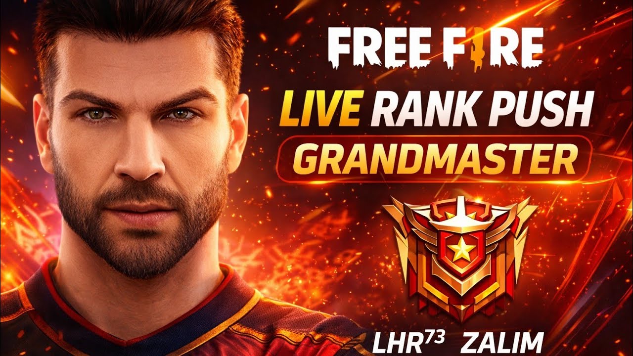 GRANDMASTER REGION LOBBY LIVE RANK PUSH PRO GAMEPLAY FREE FIRE