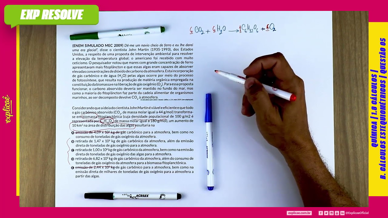 DÊ-ME UM NAVIO CHEIO DE FERRO E EU LHE DAREI UMA ERA (...) | CÁLCULOS B  CÁLCULOS ESTEQUIOMÉTRICOS