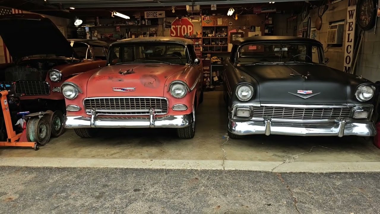 1955 Chevrolet Convertible.  Slow work is still work!
