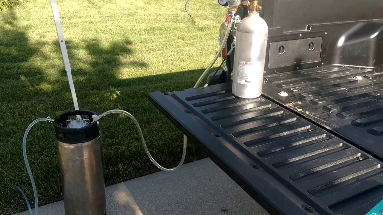 Homebrew keg system as a portable mister