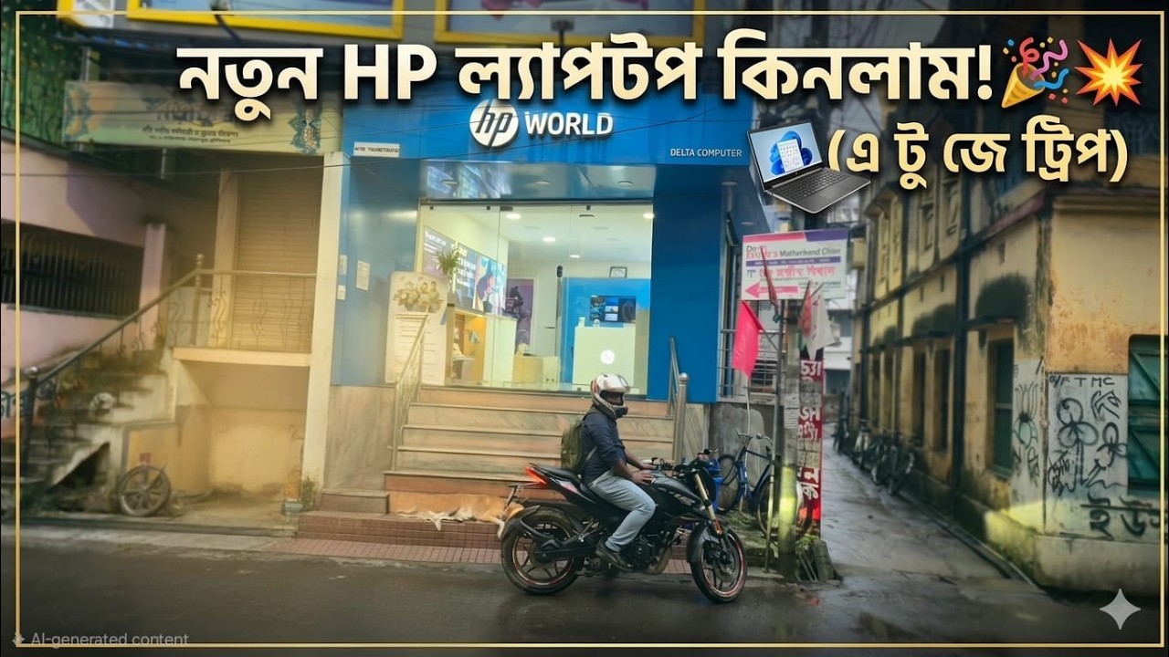 নতুন ল্যাপটপ কিনলাম! 😍 Shopping at HP World Berhampore (West Bengal).