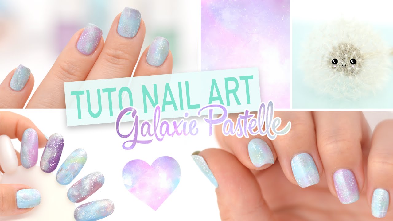 Tuto Nail art débutant ♡ Galaxie Pastelle