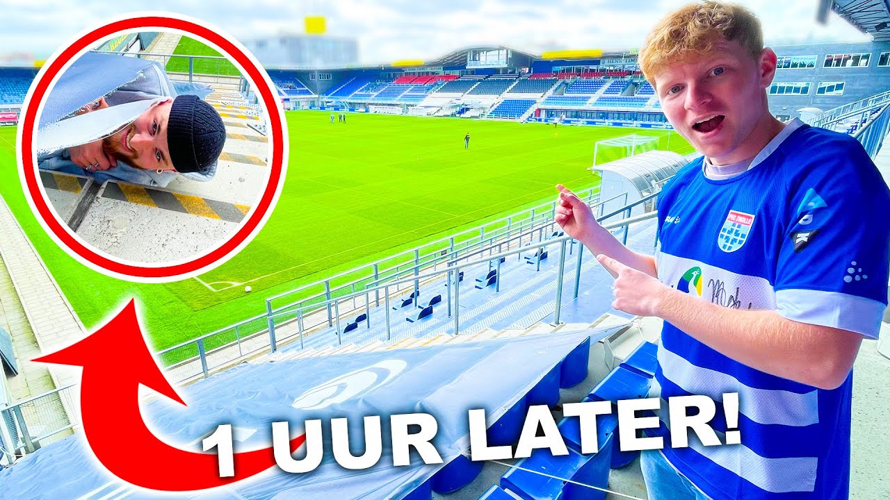VERSTOPPERTJE IN GESLOTEN VOETBAL STADION! **ZOOITJE ONGEREGELD**