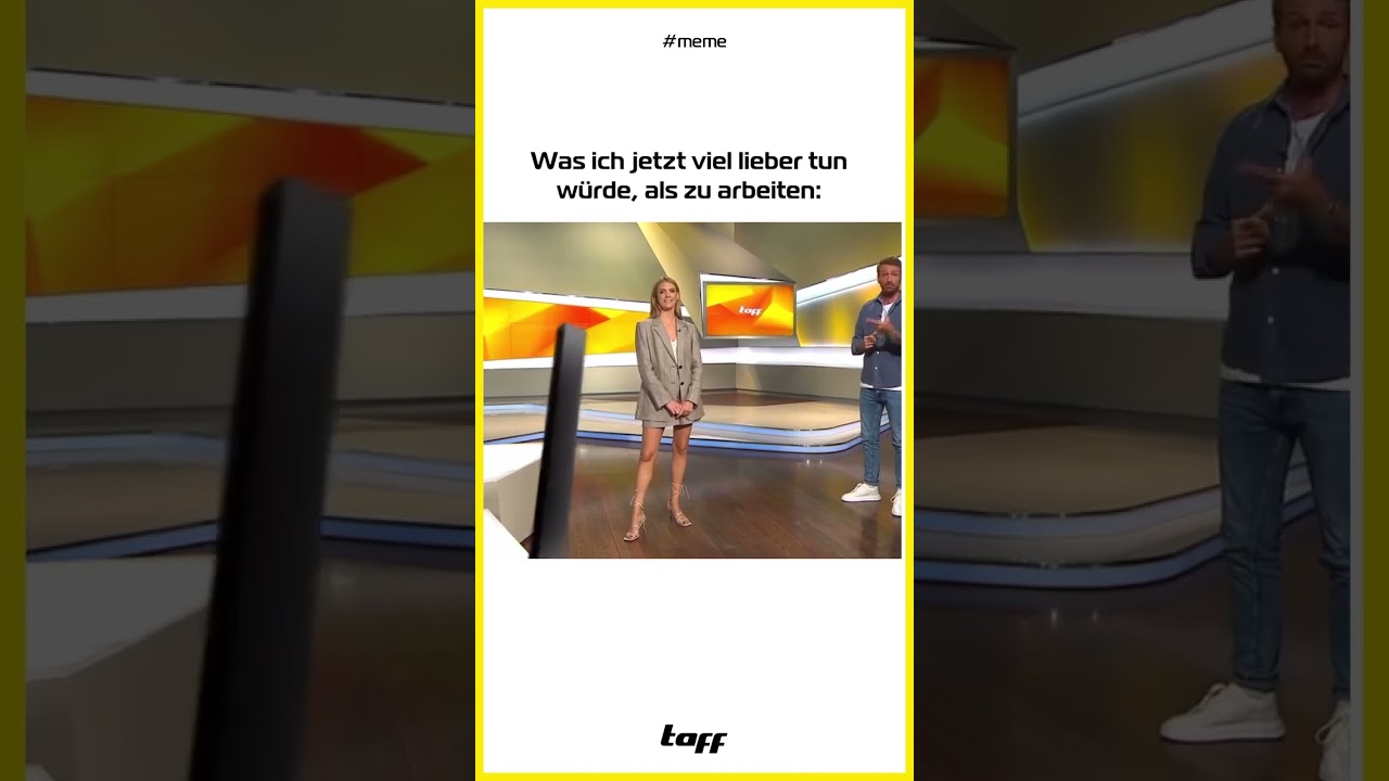 Come on - es ist Freitag, reicht ja jetzt auch mit Arbeit! #taff #moderatoren
