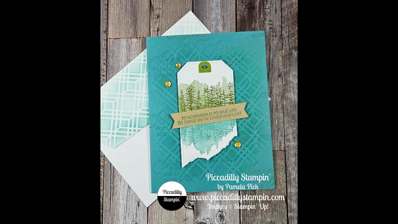 Quiet Reflection Sympathy Card using Stampin' Up! Products - FBL- 1/19/24