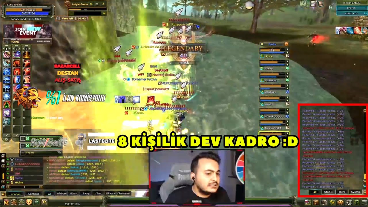 Poinemaia - (Felis) Felankor Saati Tam Kadro Mele Ekibi ile PK Atıyor  ! Knight Online