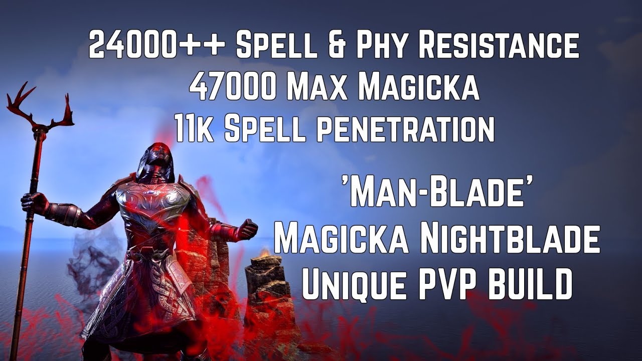 Man-Blade | Magicka Nightblade Unique PVP Build | ESO Wolfhunter