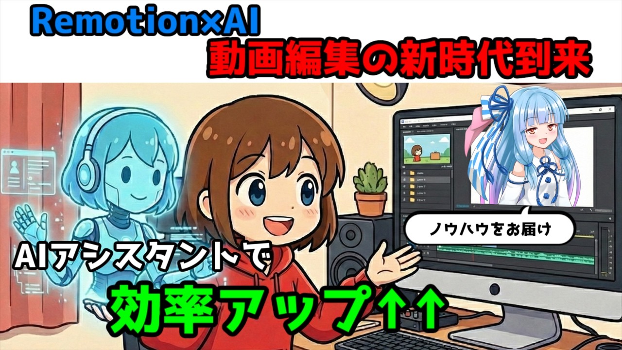 【Remotion】AIと共に動画編集できる時代がきた【VOICEROID解説】