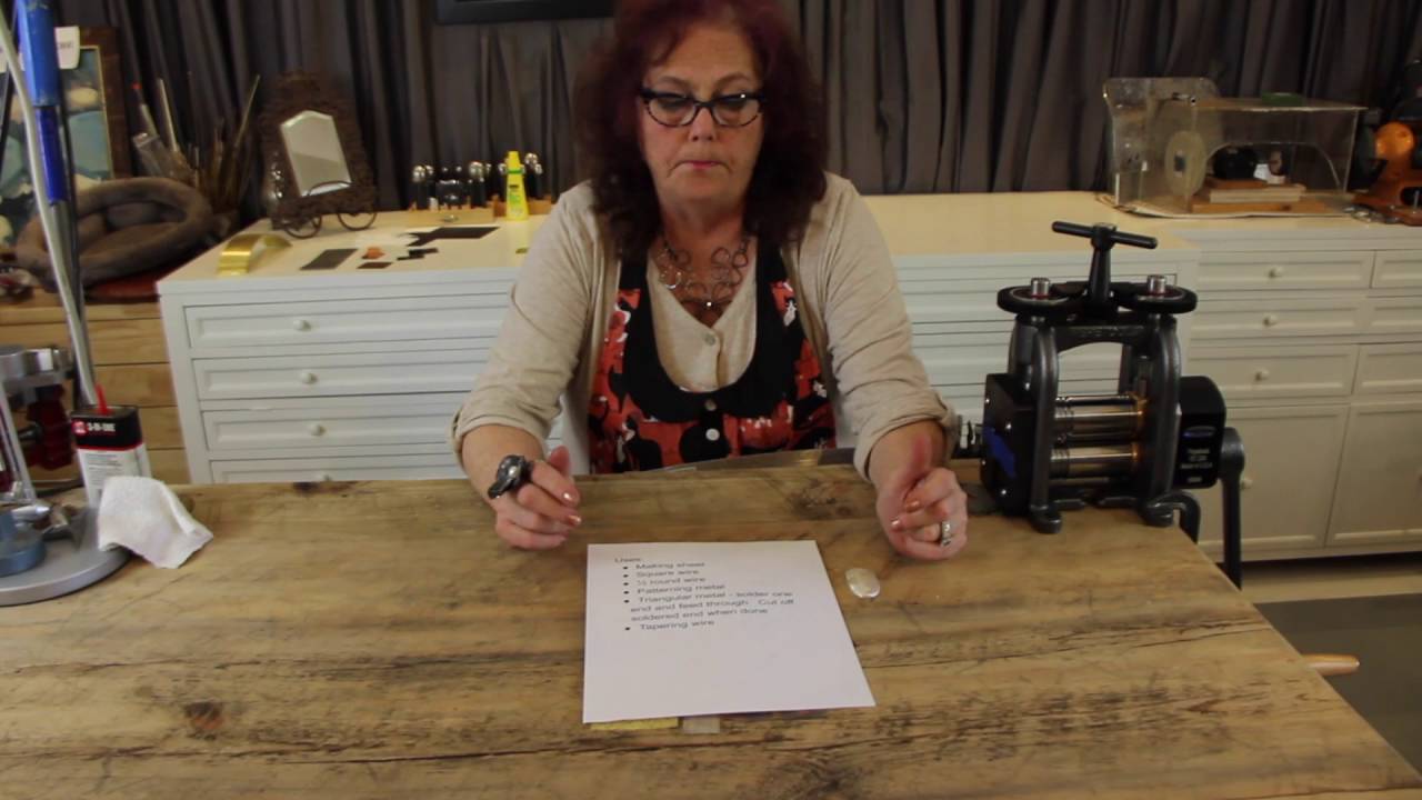 Pepetools 90MM Ultra Mill - Tutorial For Jewelry Making With A Rolling Mill With Nancy L.T Hamilton
