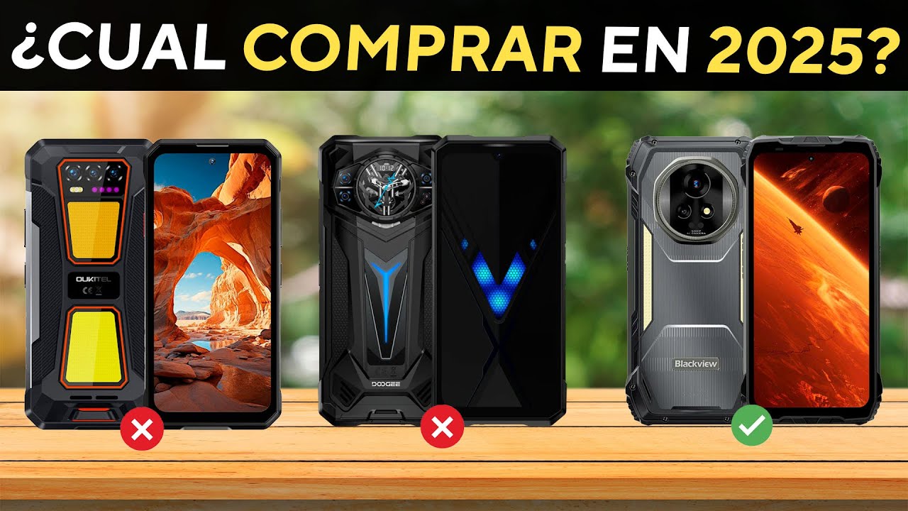 TOP 5 MEJORES MOVILES RESISTENTES Y CON SÚPER BATERÍA DE 2025