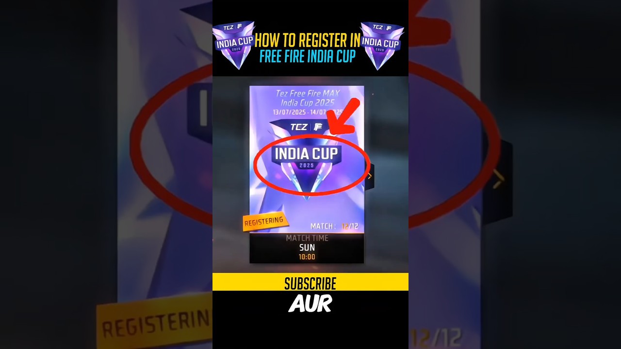How to Register for Free Fire India Cup 2025 | Step-by-Step eSports Tournament Guide