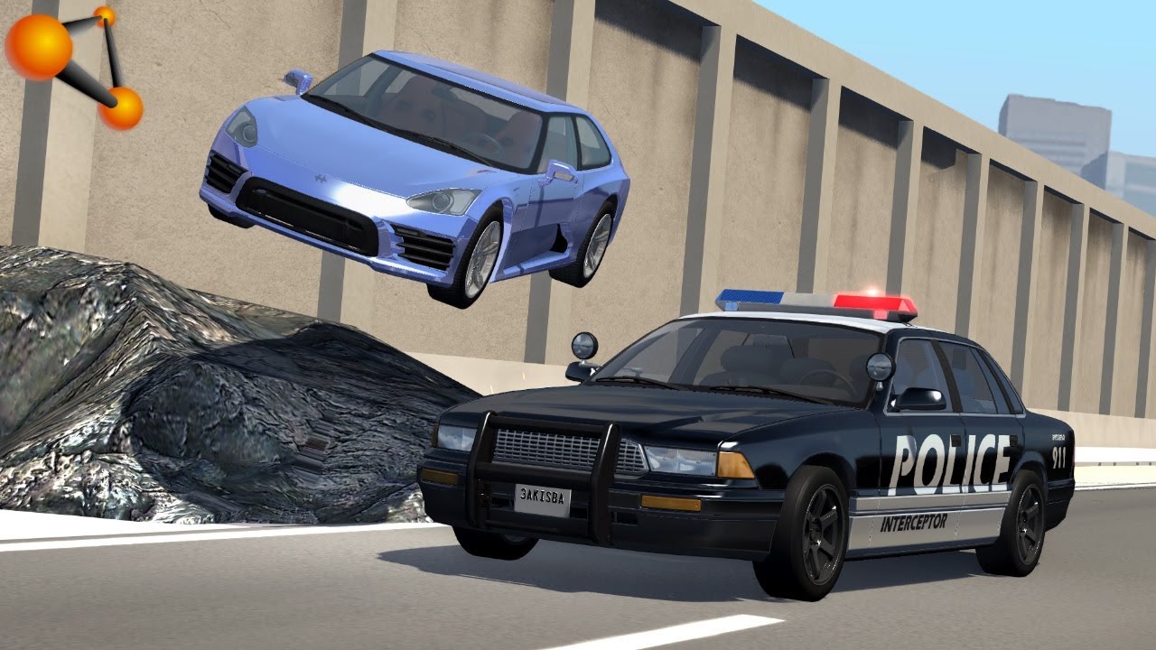 BeamNG.drive - High Speed Police Chases Take Down #7