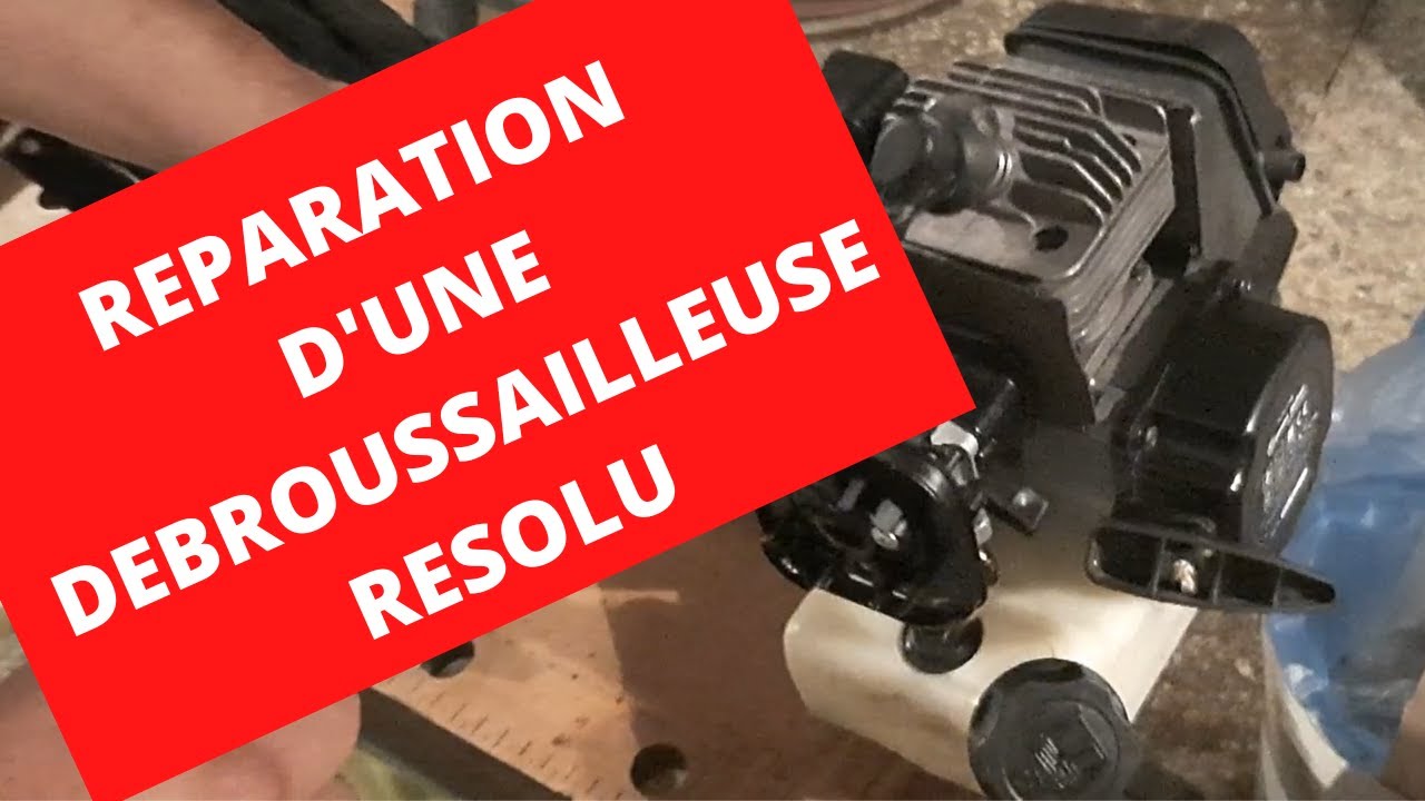 🏡🏠🏢 réparation d'une débroussailleuse /  repair of a brushcutter - solved