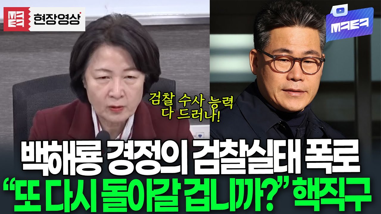 백해룡 경정의 폭로로 다 드러난 검찰 실태.. 