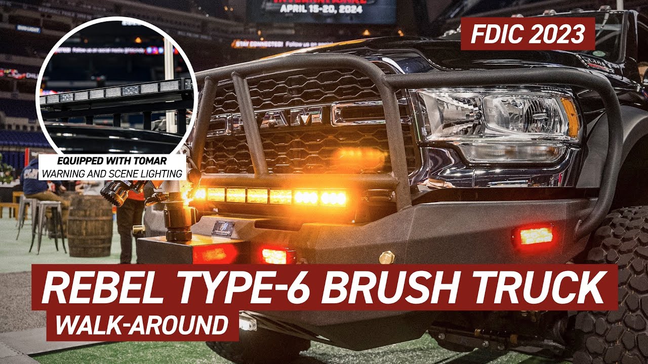 FDIC 2023: Night Stalker Edition: Rebel Brush Truck with TOMAR Emergency #firefighter #offroad