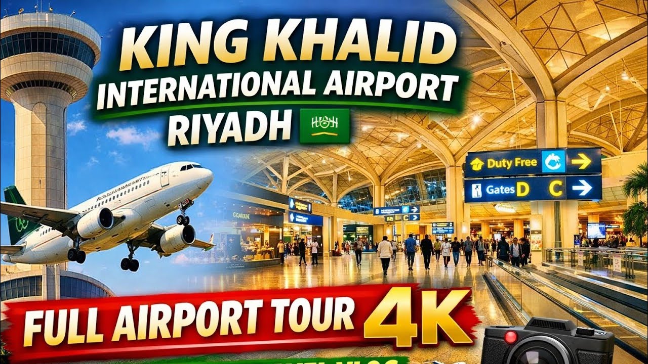 King Khalid International Airport Riyadh 🇸🇦 | Full Airport Tour 4K | Saudi Arabia Travel Vlog