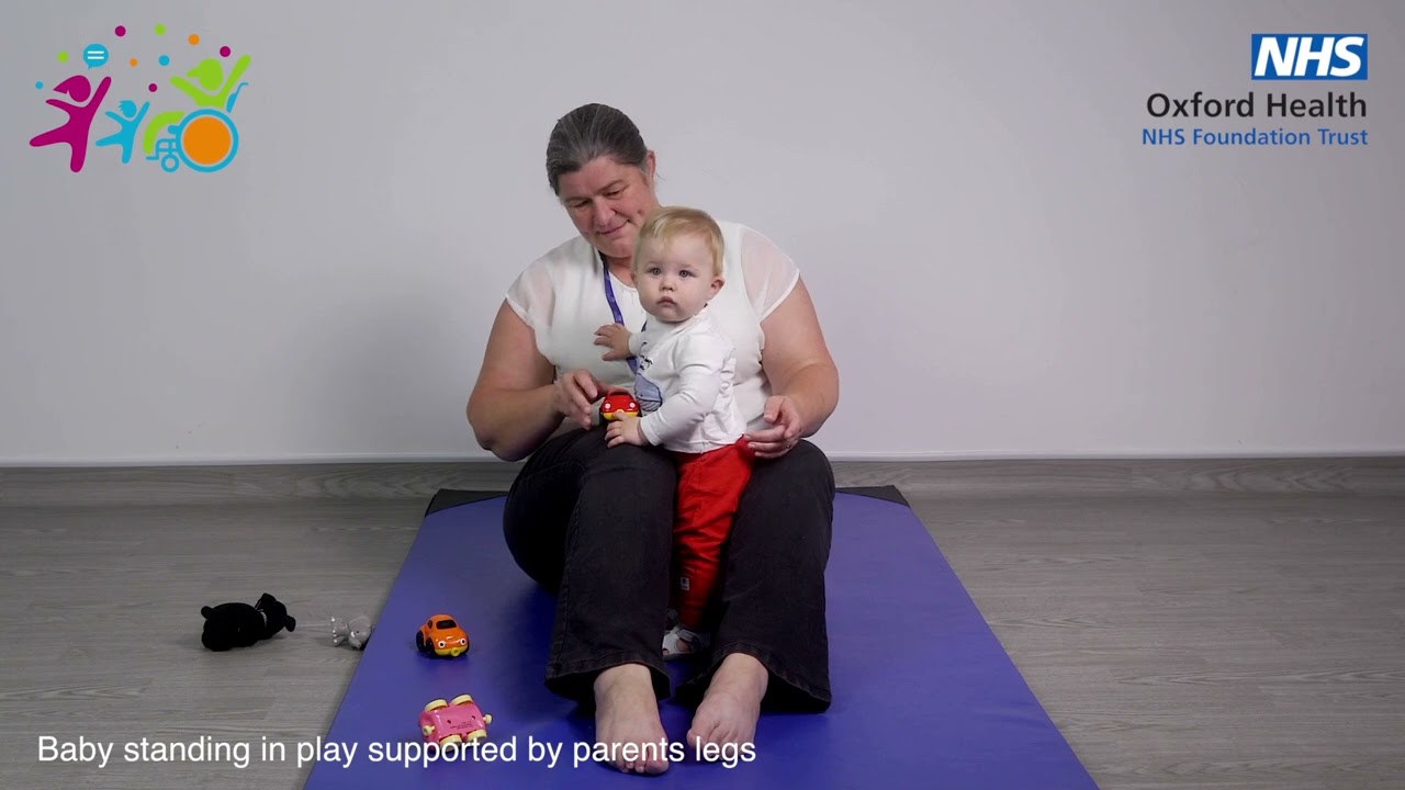 Children's Occupational Therapy: Position for Play - Sandwich sitting