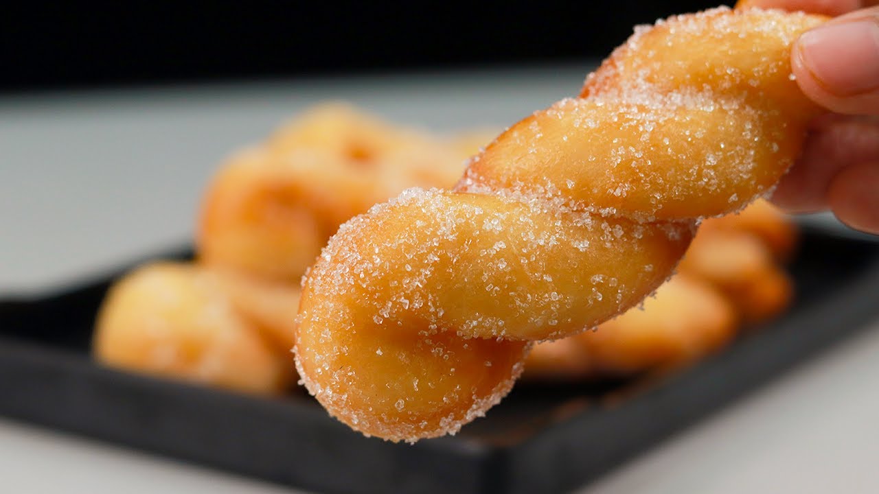 Twisted Korean Doughnuts | Easy Twisted Doughnuts Without Egg | Easy Tea Time Snacks !!